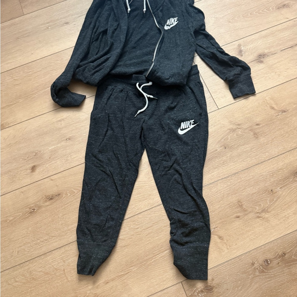 Nike Charcoal Gray Tracksuit Set small